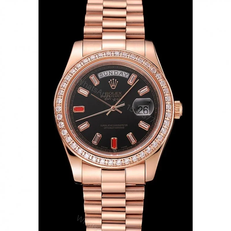 View 2 of Superclone Rolex Day-Date Black Dial 1454102 40 mm