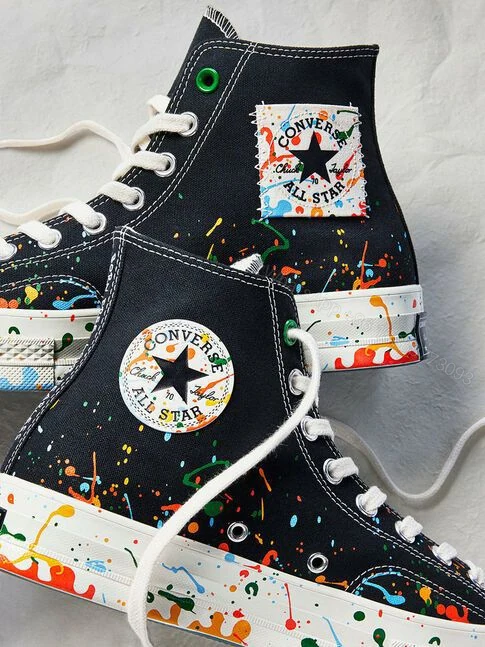 View 3 of First Copy Converse Chuck Paint Sneakers