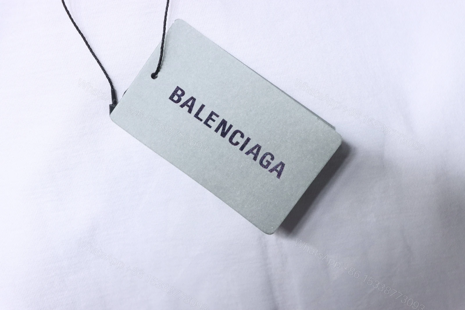 View 5 of Balenciaga Clothes 25SS American Paper Tape Short-Sleeve T-Shirt white