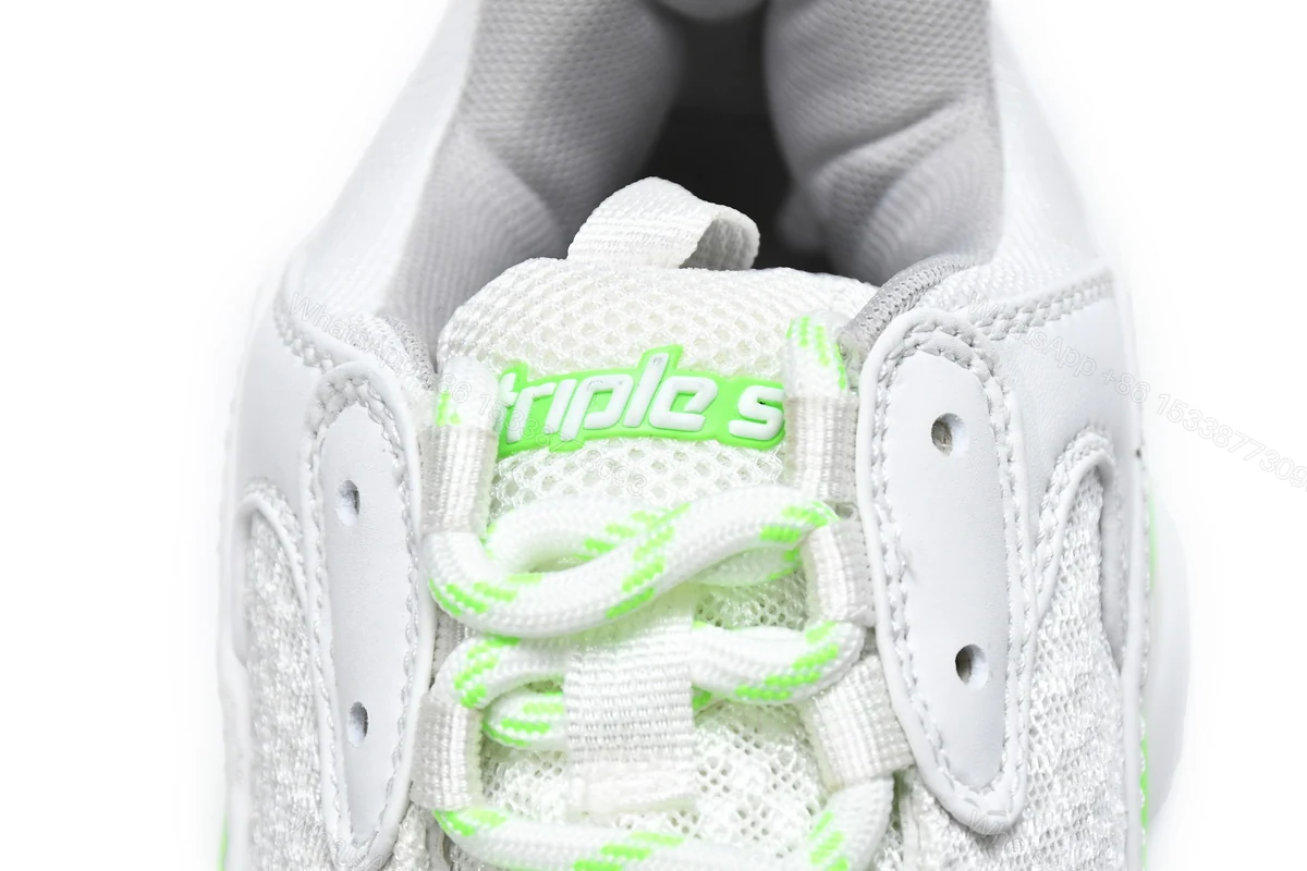 View 5 of Balenciaga Triple S White Grey Green 524039 W2CA3 5390