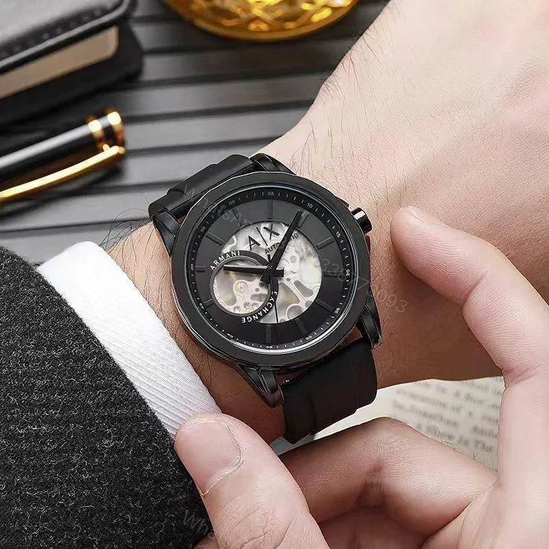 View 3 of Armani Exchange Black Analog