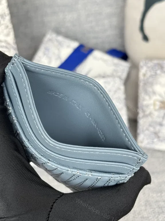 View 7 of Textured Leather Cardholder: Dior-Inspired Compact Luxury