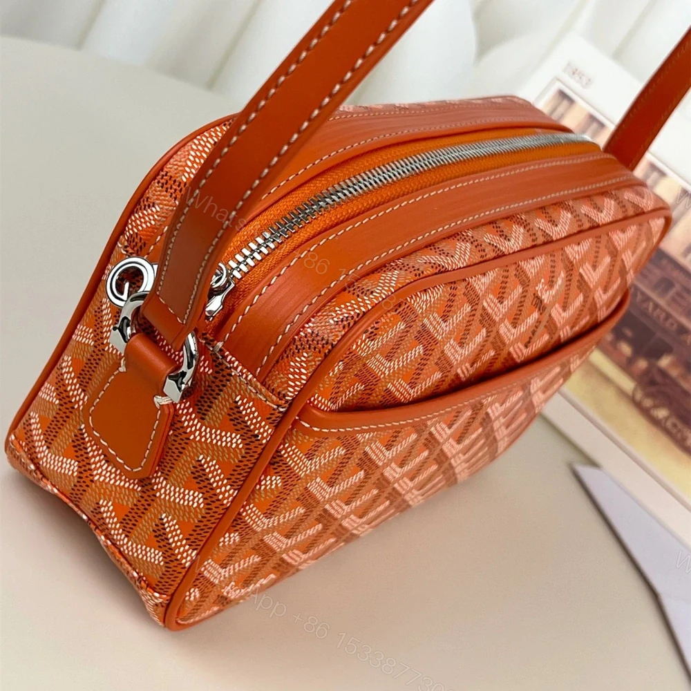 View 4 of 高仿Goyard*CAPVEP11相機郵差包橙色小號免檢版