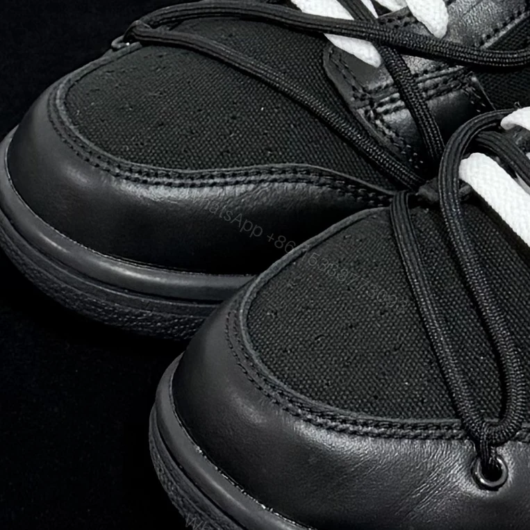 View 5 of Off-White × Nike Dunk Low Lot 50 Black Replicas