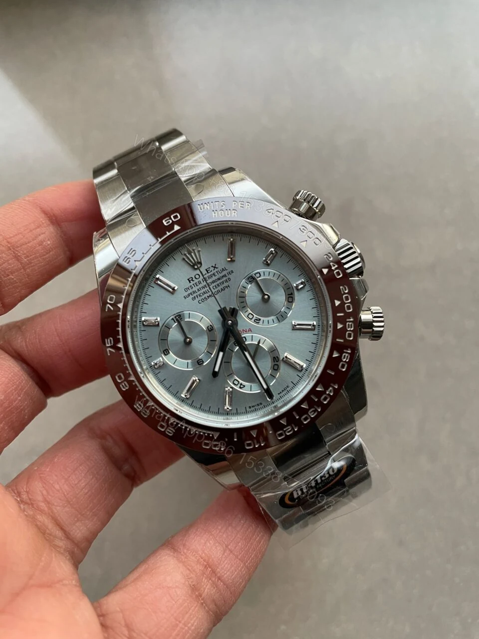 BTF factory 1:1 Rolex Daytona 116506 Brown Ceramic Best Edition Ice Blue Dial Crystal Marker SA4130 V2 — view 1