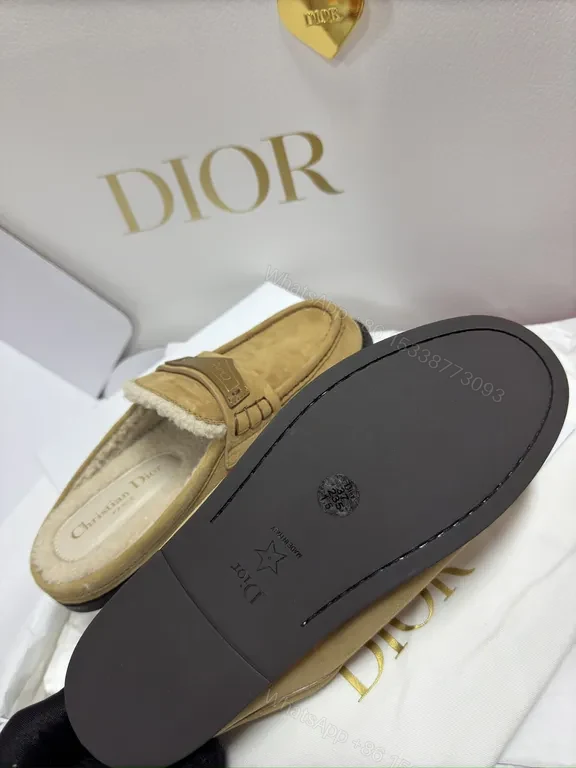 View 4 of Desert-Tone Suede Driver Mules â€“ Luxe Slip-On Shoes