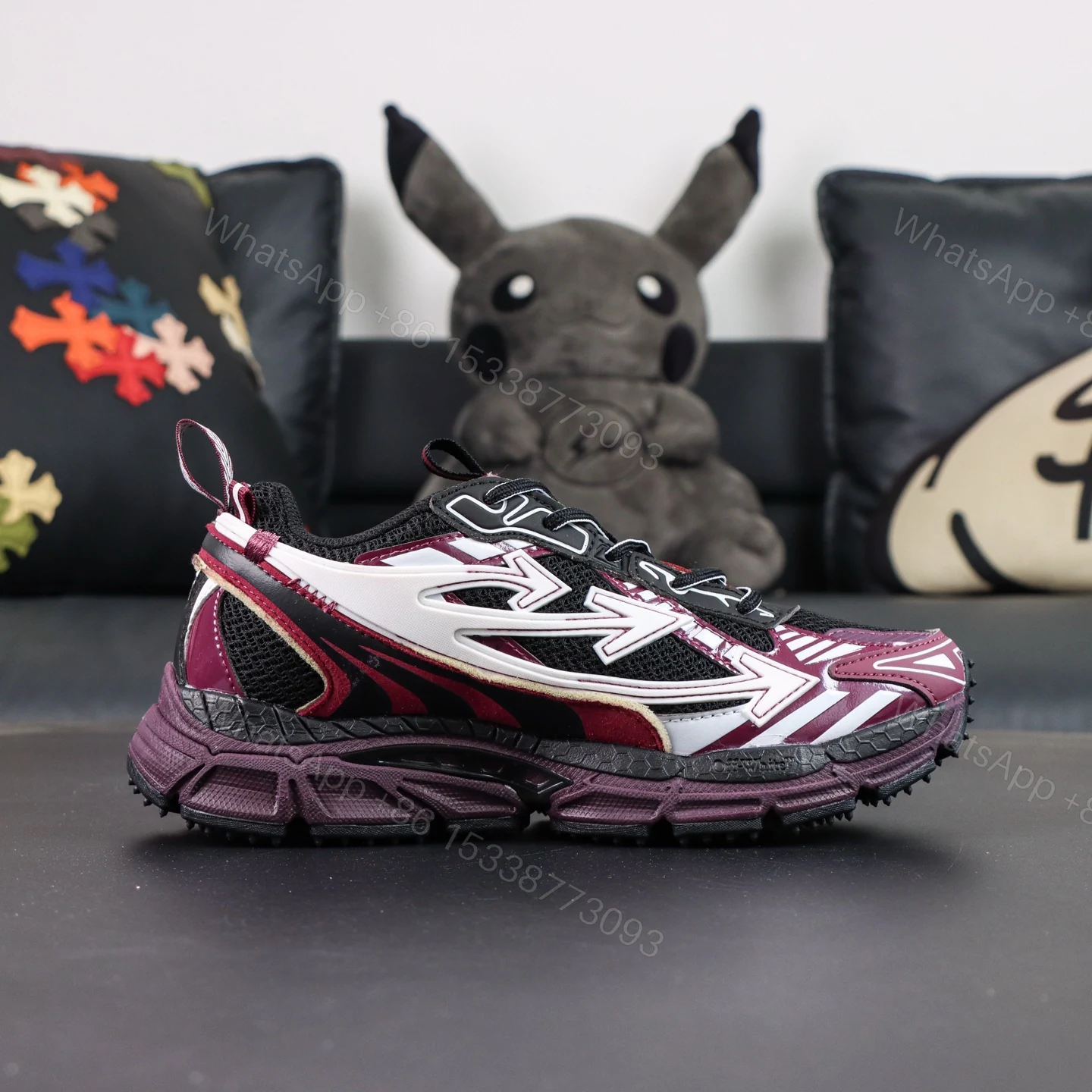 View 2 of Off White Be Right Back Black Purple Red