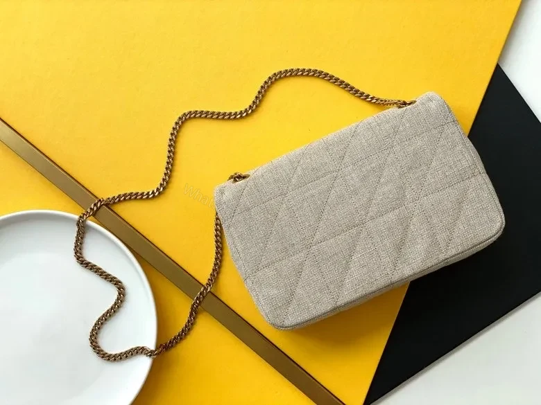 View 2 of Saint Laurent Medium Jamie Carré Rive Gauche Bag ‘Beige’