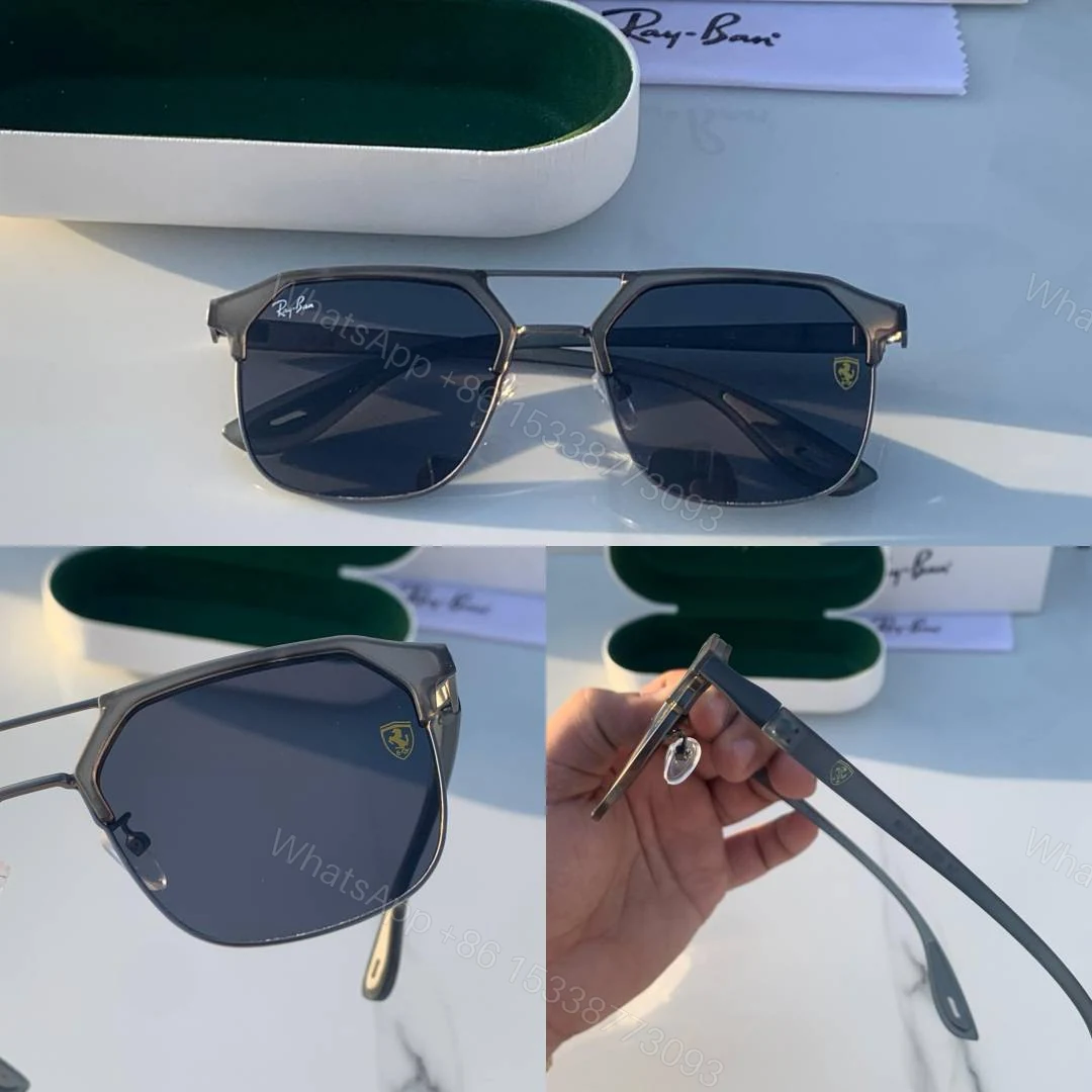 View 2 of First Copy Rayban 04 Lite Grey Black Sunglasses