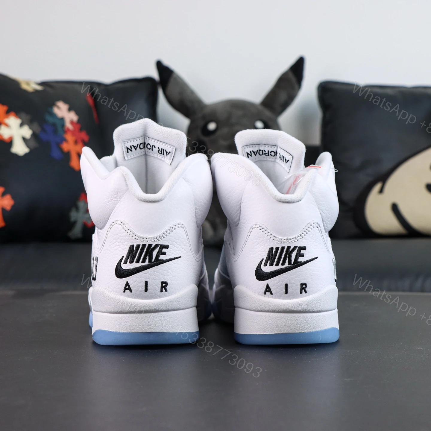 View 6 of Air Jordan 5 Retro White Metallic Reps