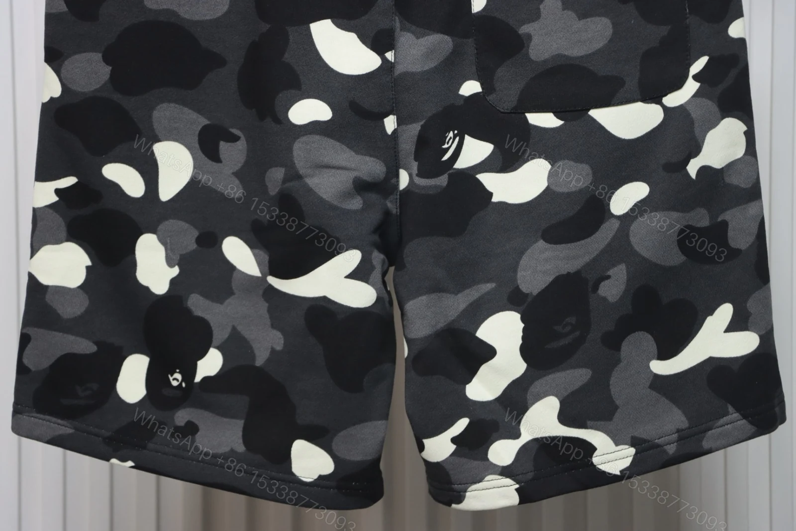 View 9 of Bape Shorts Black White