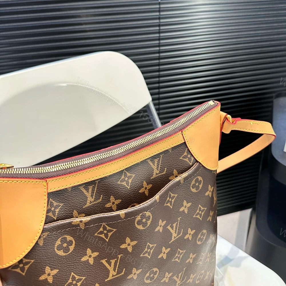View 7 of LOUIS VUITTON MONOGRAM CANVAS ODEON PM BAG BROWN 29CM