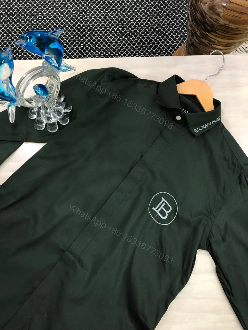 View 4 of FIRST COPY BALMAIN COTTON LYCRA SHIRTS SATIN SHIRTS