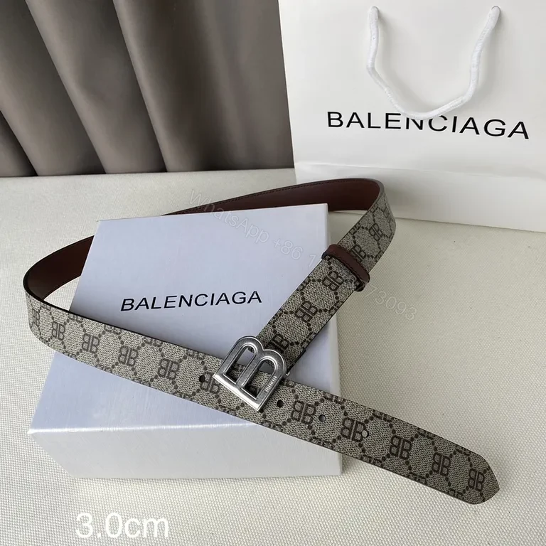 View 7 of Monogram Double-Buckle Belt - Canvas & Leather Edge