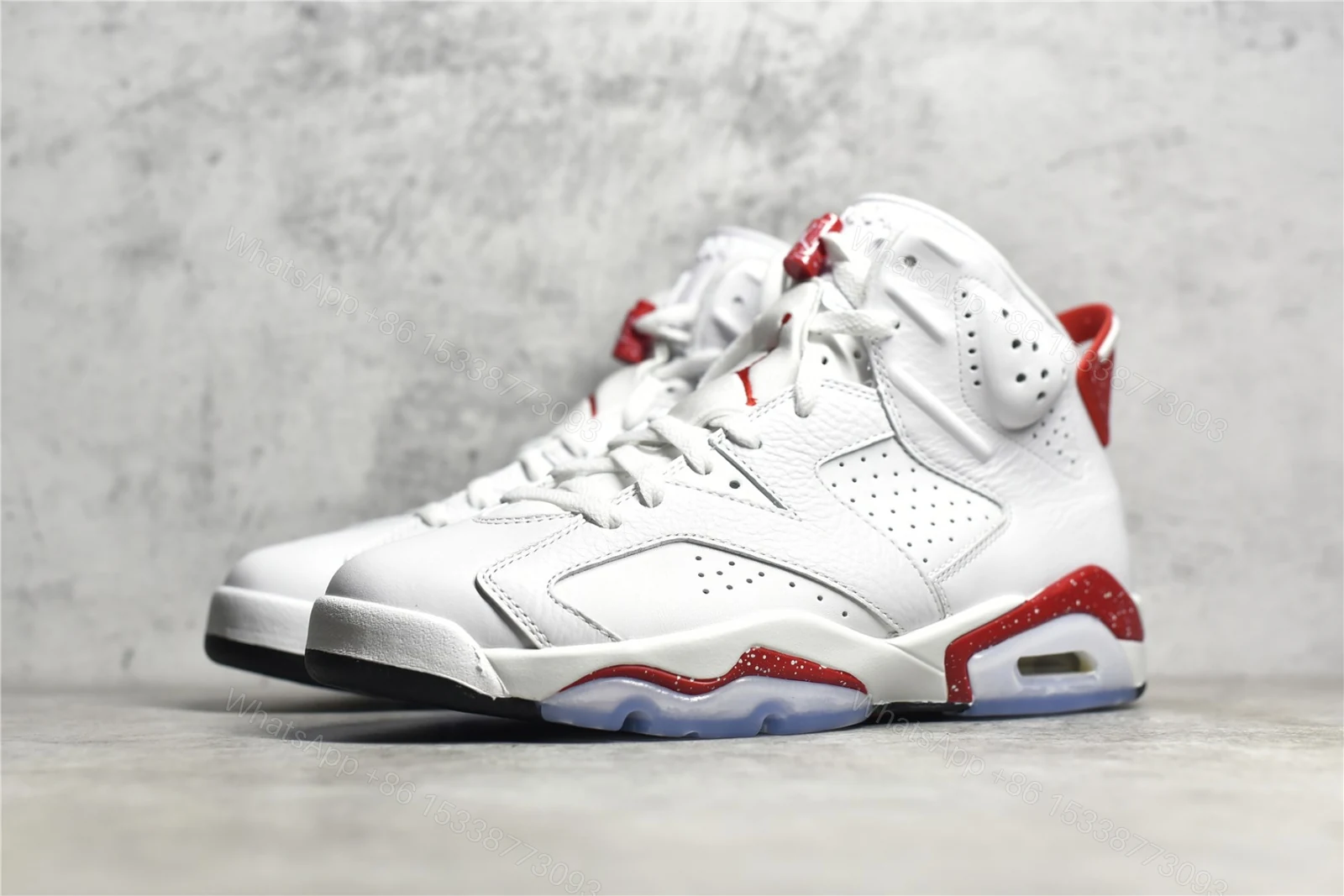 View 2 of Air Jordan 6 Retro Red Oreo Replica