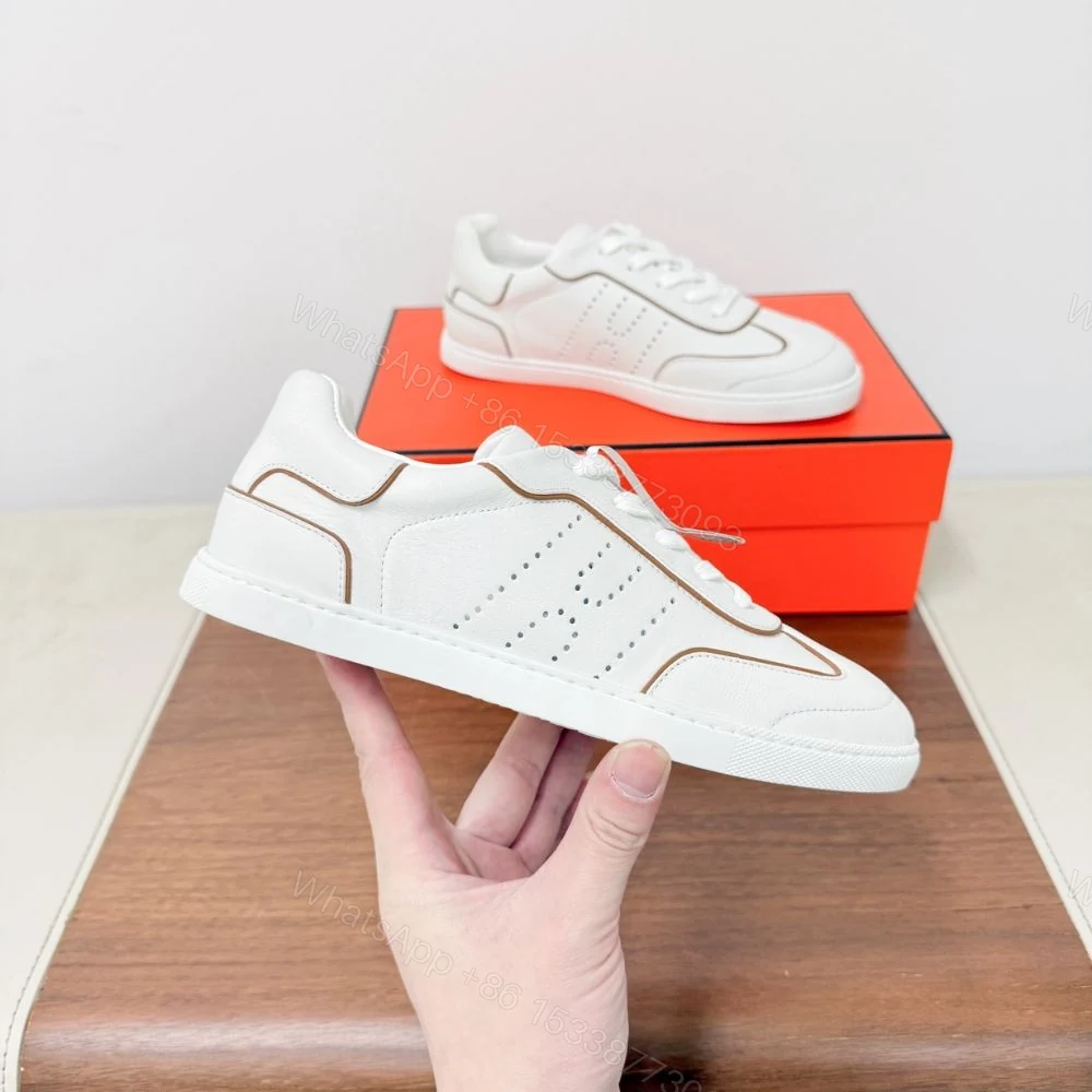 View 2 of Hermes Match Sneaker Blanc And Naturel