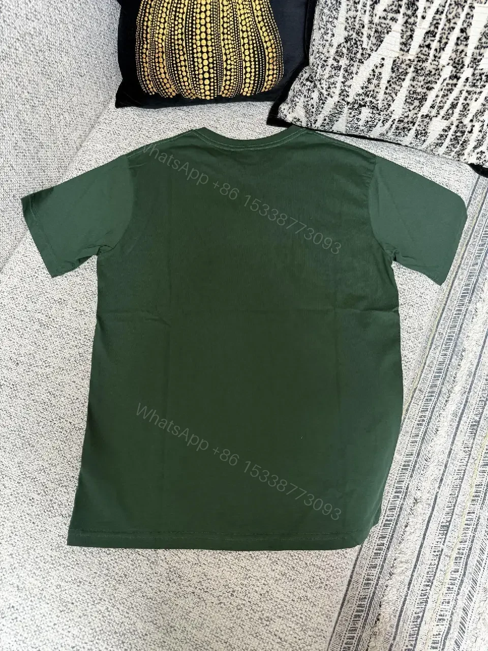 View 8 of Forest Green Minimal Logo Tee — Comfortable Everyday Luxury