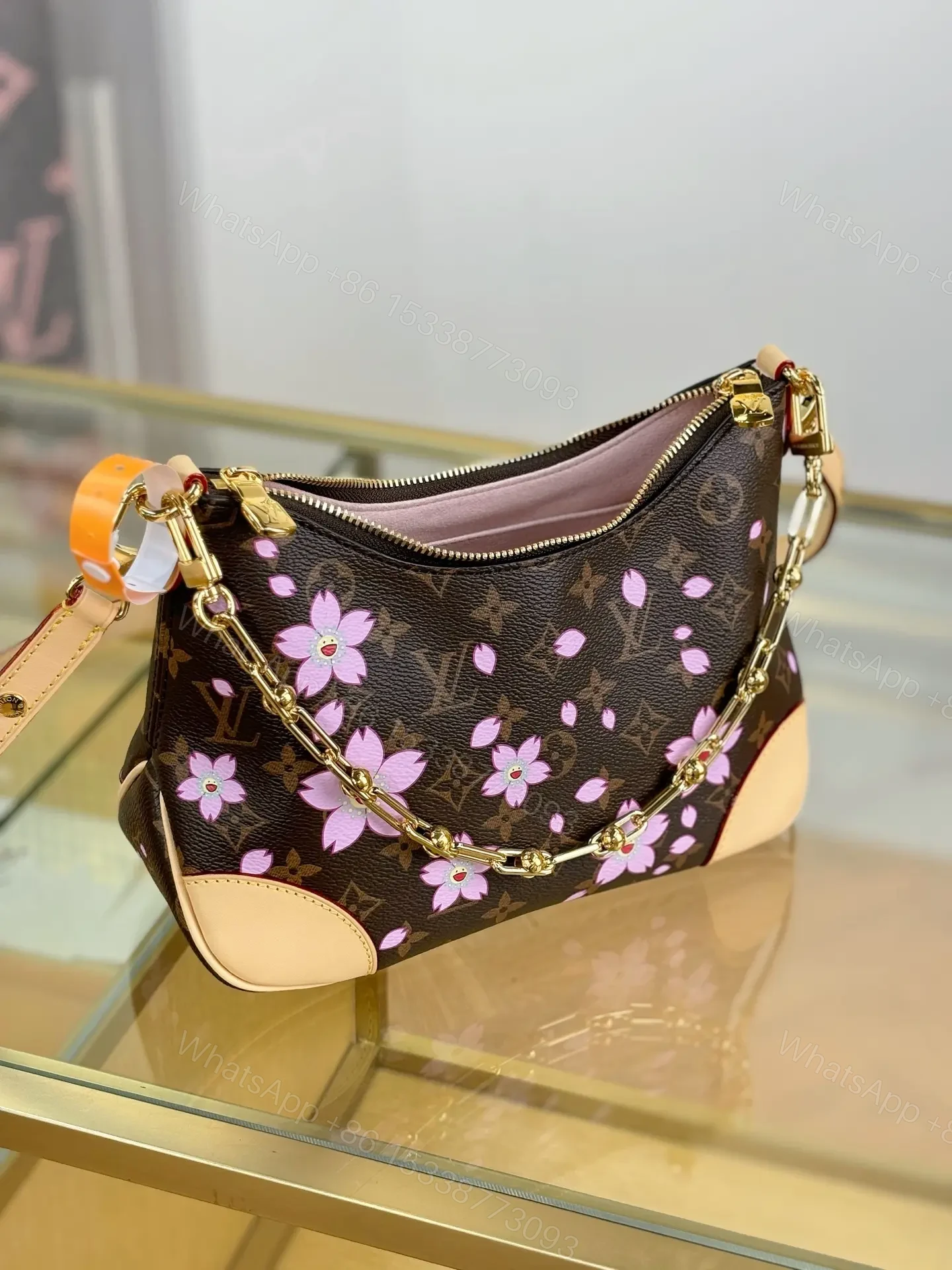 View 3 of Louis Vuitton x Takashi Murakami Boulogne PM Cherry Blossom Bag