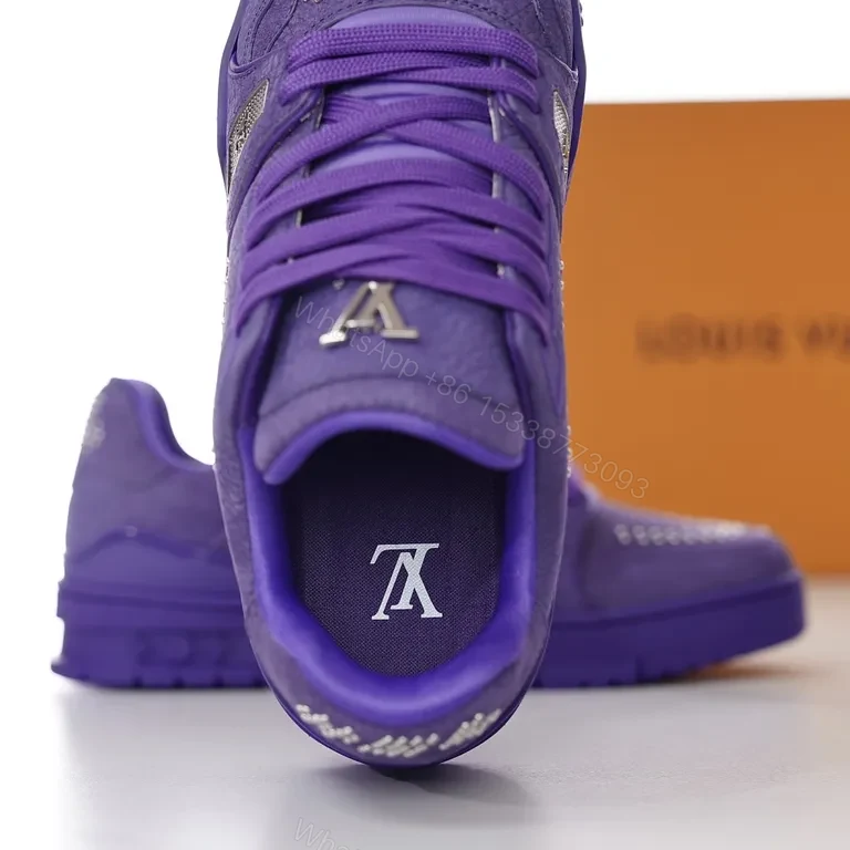 View 8 of Bold Violet Suede Sneaker: Luxe Streetwear Comfort