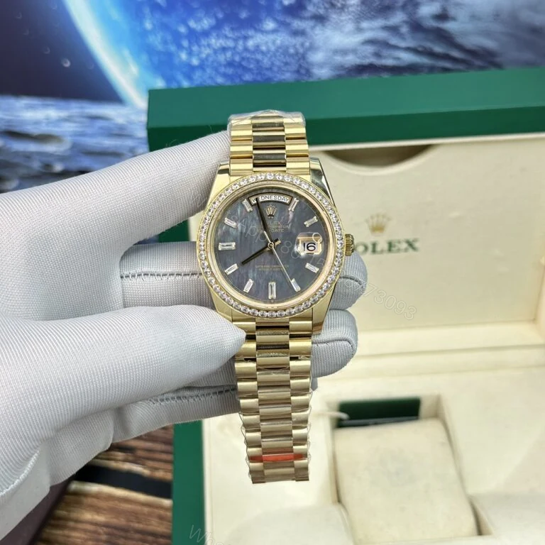 Day-Date 40mm Super Clone Mother-Of-Pearl Dial with Diamonds — view 1