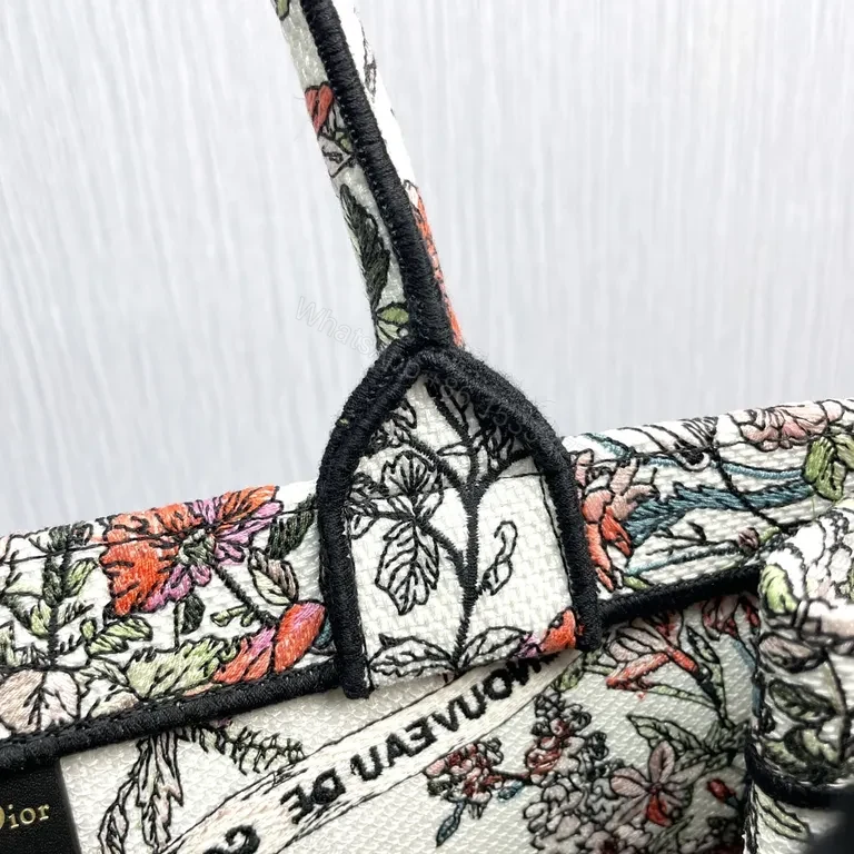 View 6 of Vibrant Floral Canvas Tote: Luxury Everyday Carry-All