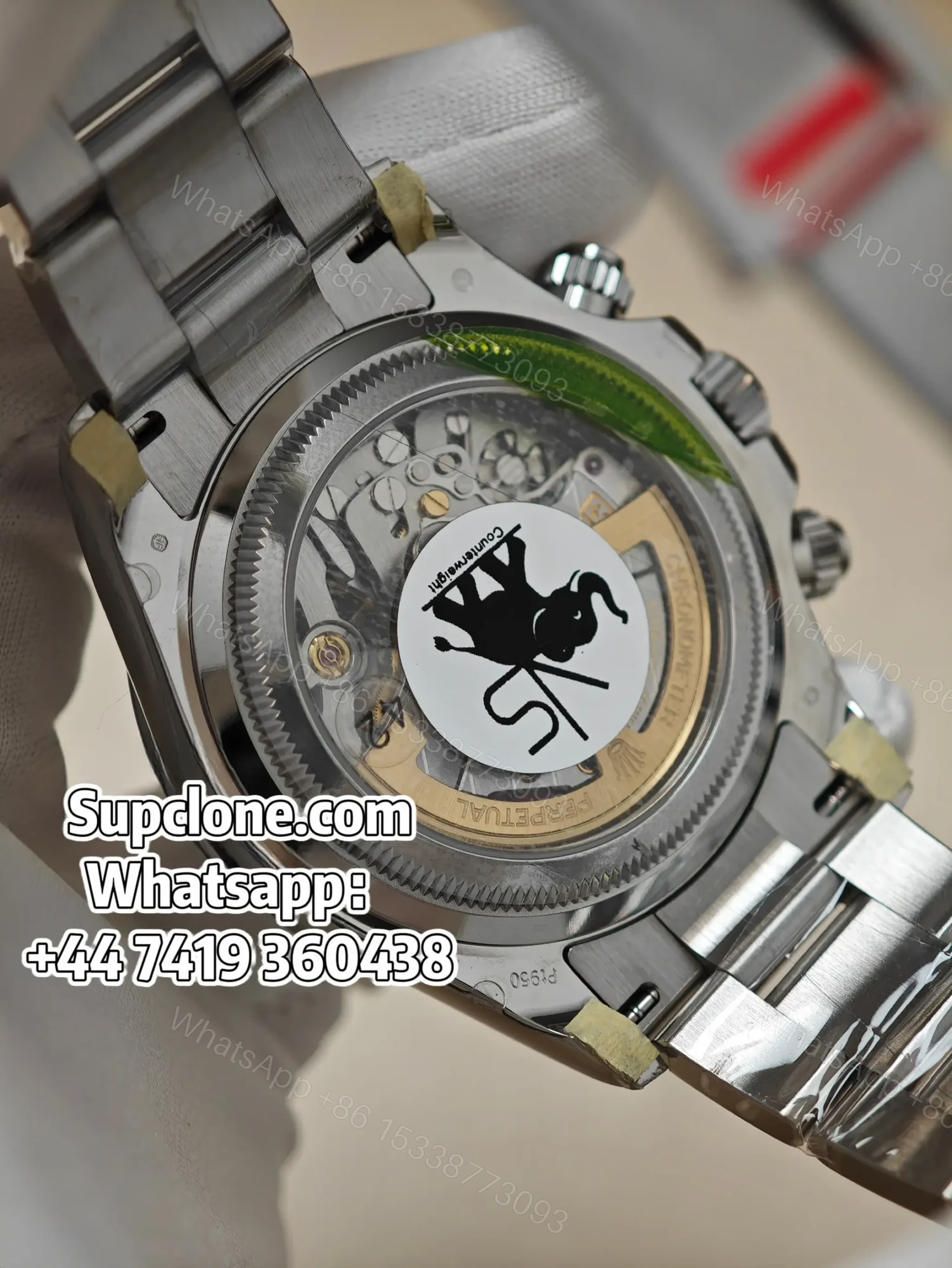 View 9 of Rolex Daytona Super Clone M126506-0002 Ice Blue Diamond Dial 4131 Movement