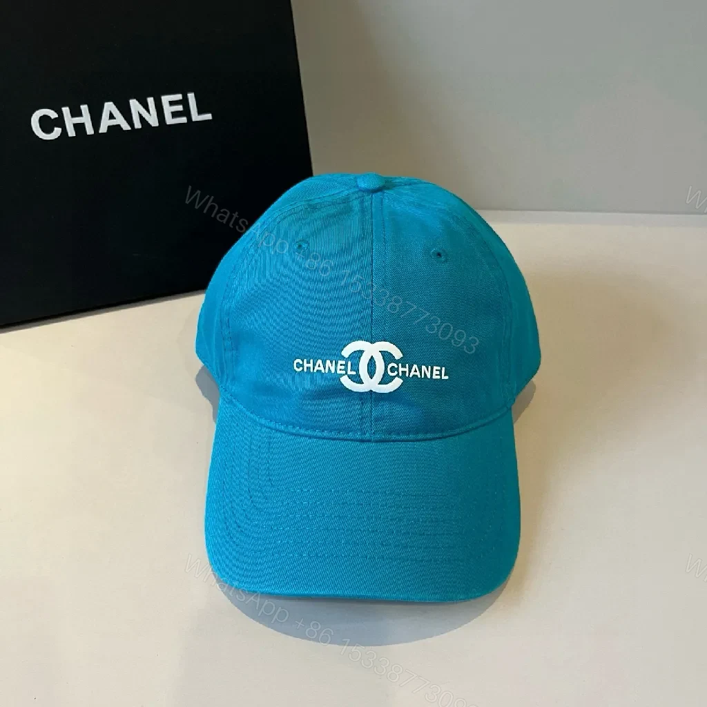 View 6 of Colorful Cotton Cap: Luxe-Inspired, Logo-Detail Cap