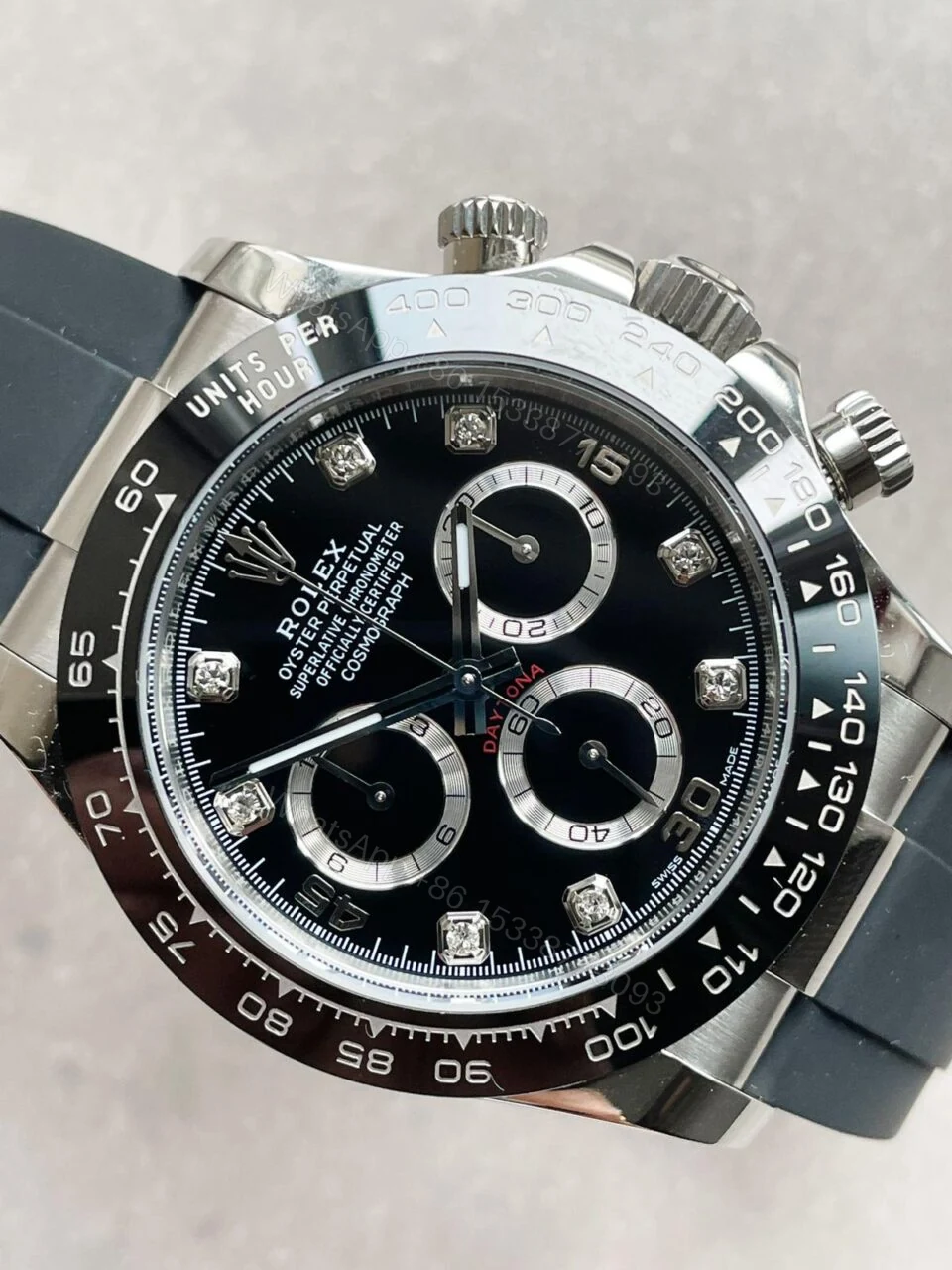 View 4 of BTF factory 1:1 Rolex Daytona SS116500LN Best Black Dial Diamond Markers A4130