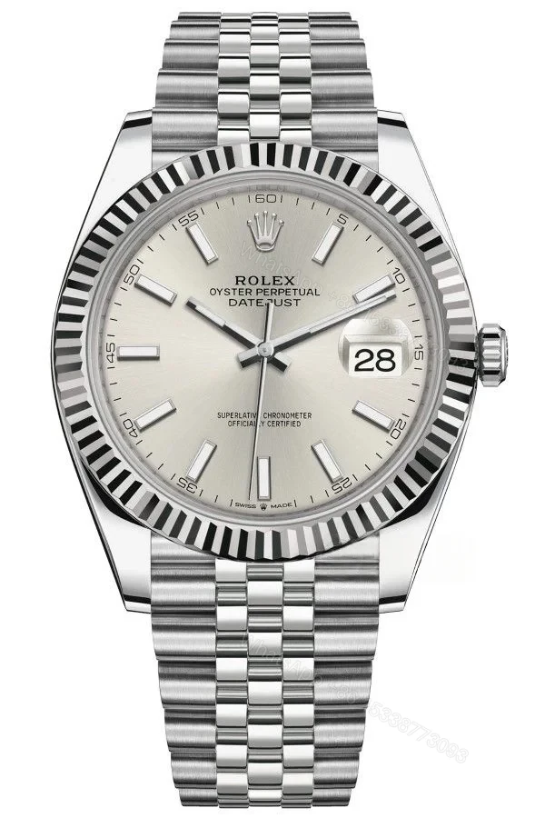 Rolex Datejust M126334-0004 1:1 Replica Silver Dial Jubilee 41MM 3235 Movement Super Clone Watch — view 1