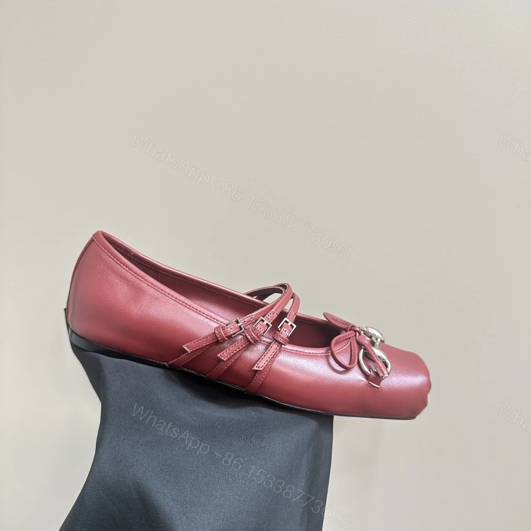 View 6 of GUCCI WOMEN’S HORSEBIT BALLET FLAT SACCHETTO RED 821219 AAEA4 6207