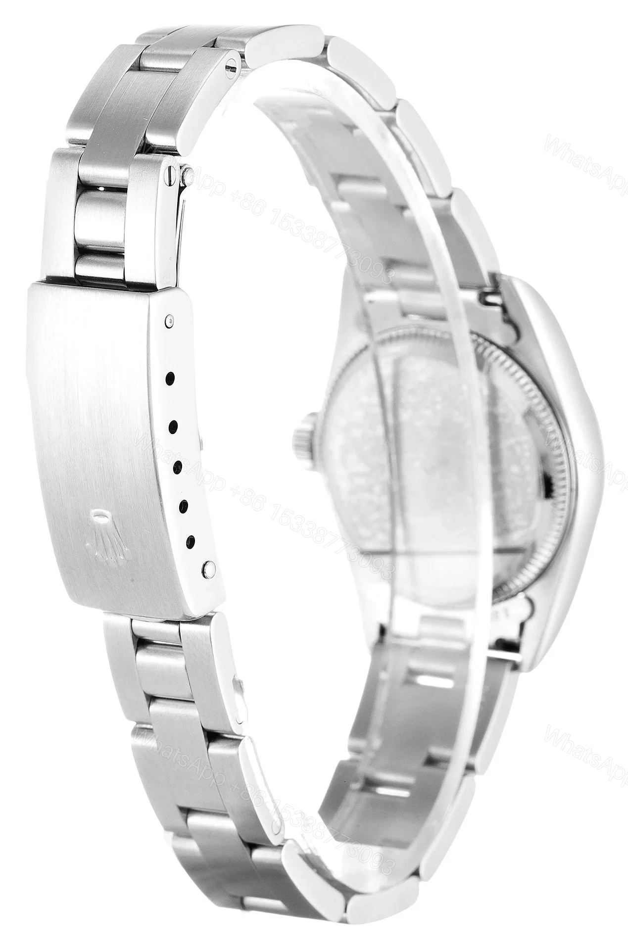 View 3 of Replica Rolex Oyster Perpetual Lady Black Dial 67180 26 mm
