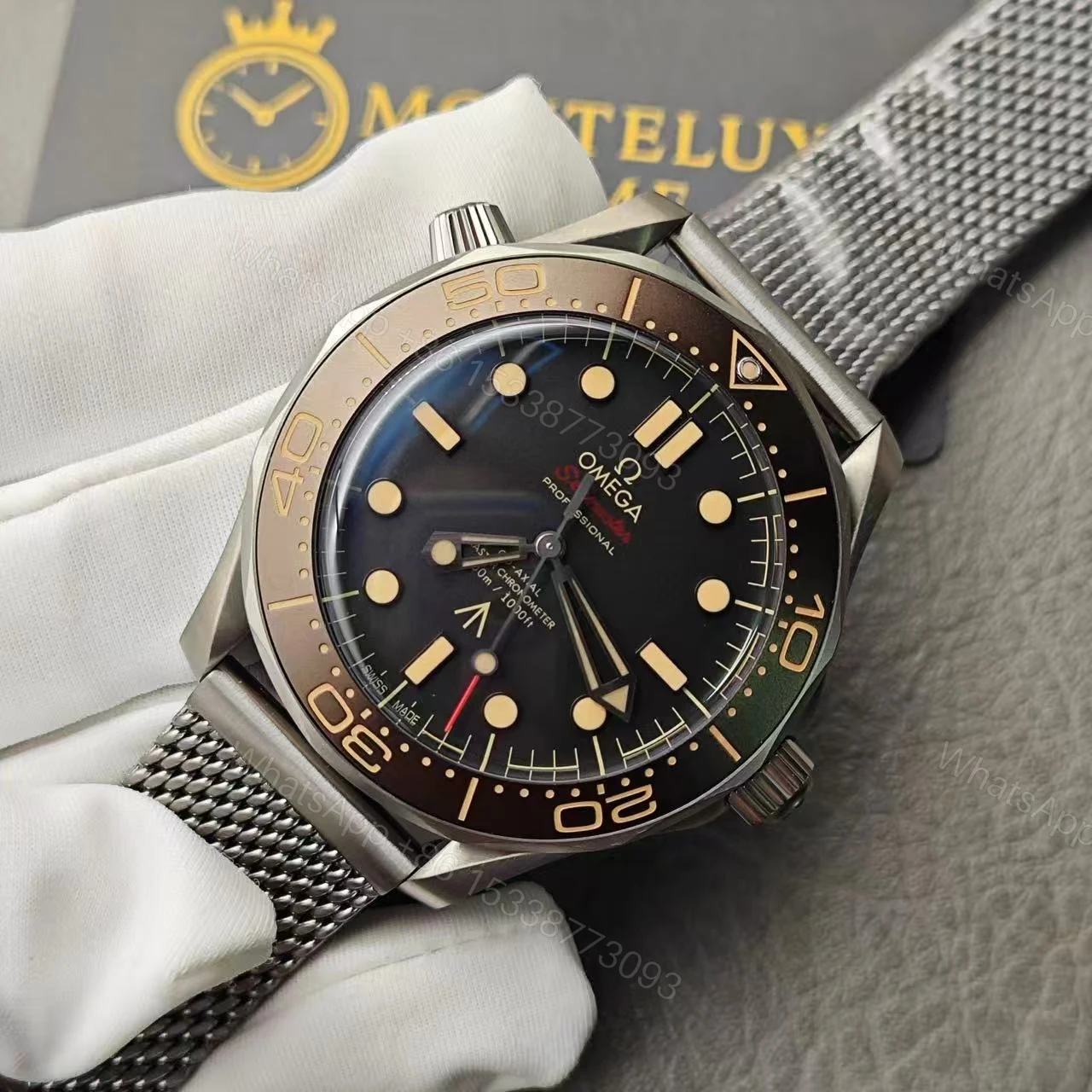 View 4 of Omega Seamaster NO TIME TO DIE Watch James Bond – Replica