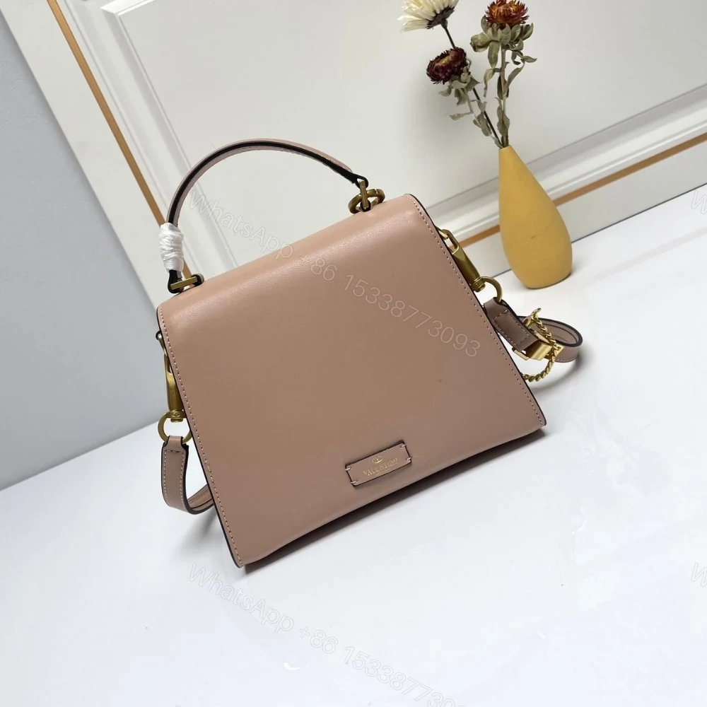 View 5 of VALENTINO GARAVANI SMALL VSLING WICKER HANDBAG PINK 22CM