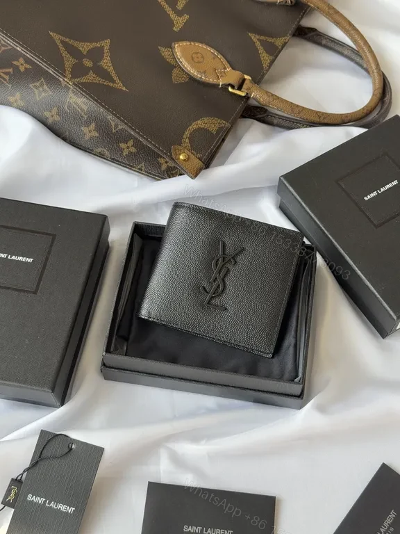 Chic Leather Wallet: Subtle Saint Laurent-Inspired Luxury — view 1