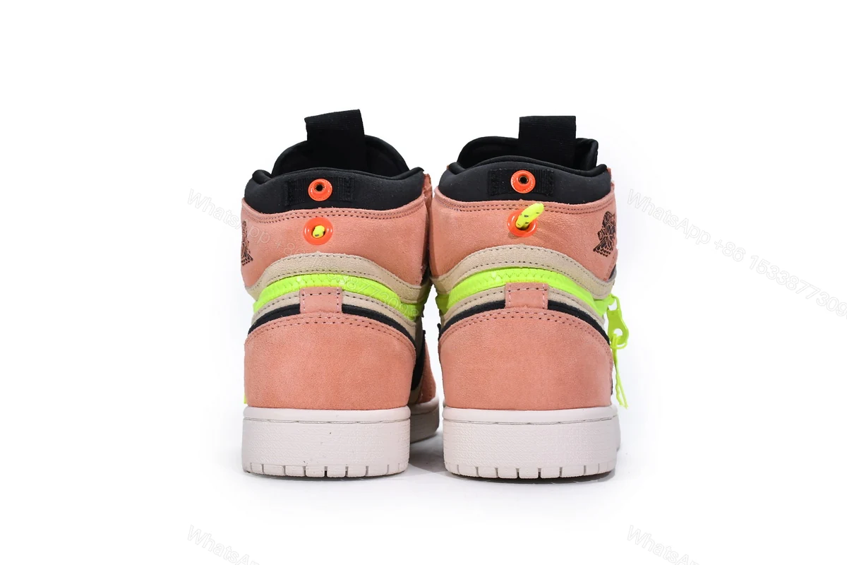 View 2 of Air Jordan 1 High Switch Apricot Powder CW6576-800