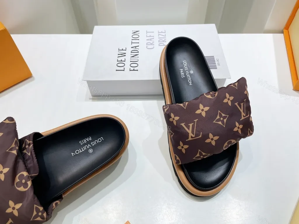 View 4 of Louis Vuitton Monogram Slides â€” All-Day Comfort, Luxury Craftsmanship