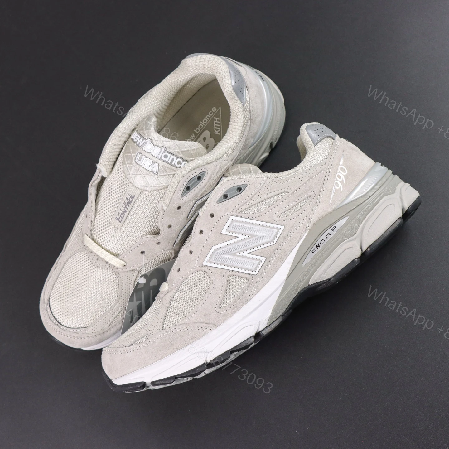 View 9 of New Balance x KITH 990v3 Cream Grey