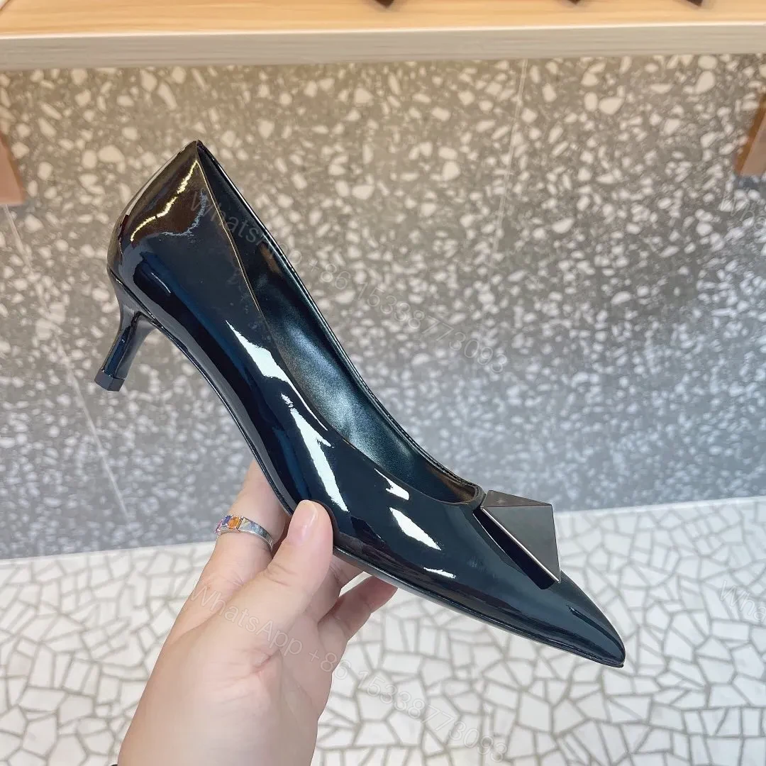 View 6 of Valentino Women Black Patent Leather Pumps