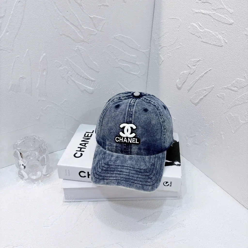 Denim Chanel Emblem Cap â€” Modern Luxury, Effortless Presence — view 1