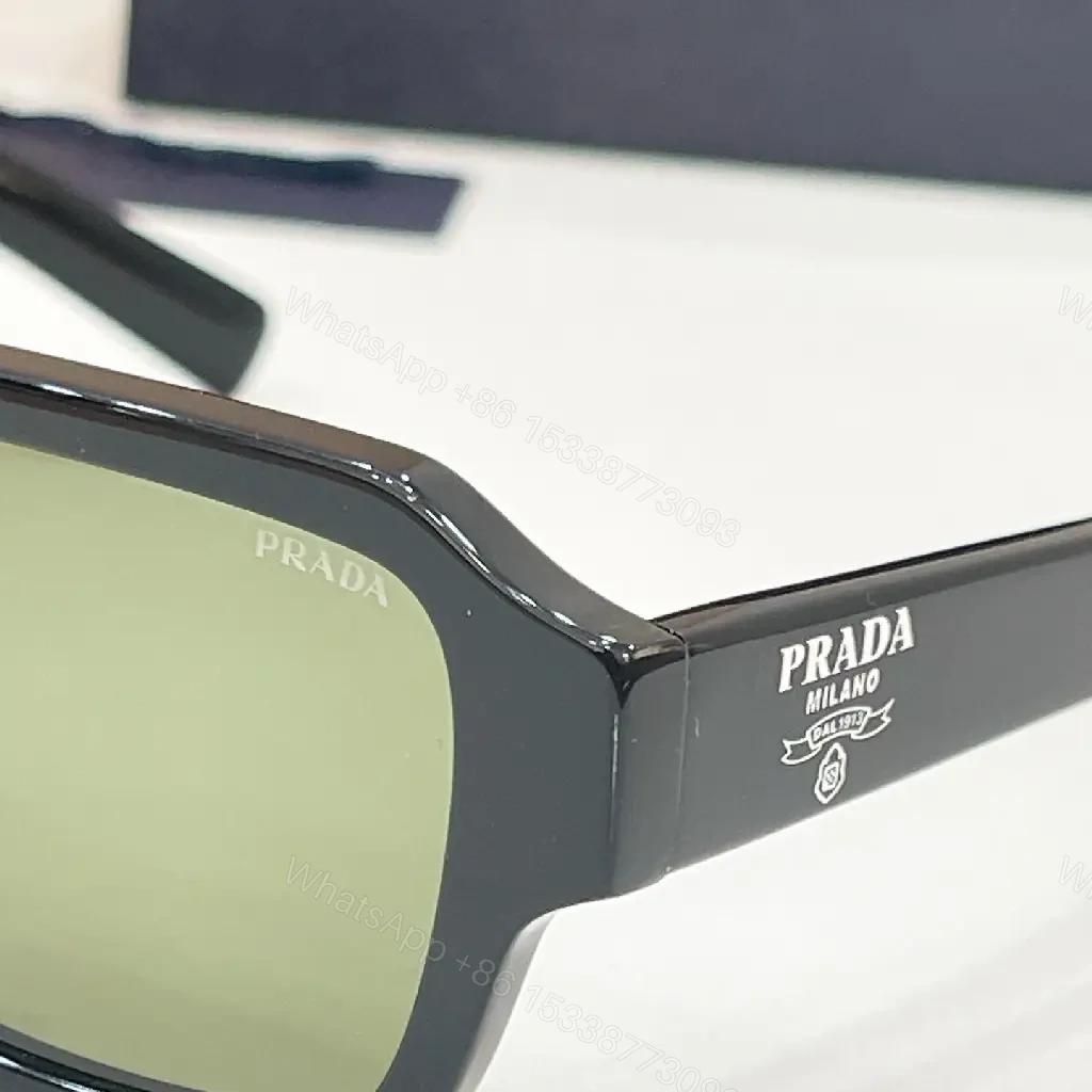 View 8 of Glossy Black Rectangle Sunglasses - Luxe Minimalism, All-Day Comfort