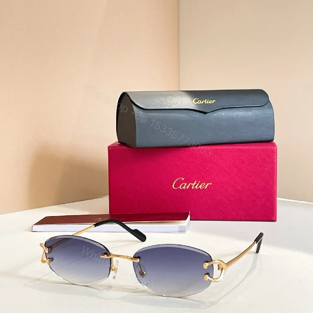 View 6 of Magenta Cart-Inspired Case + Rimless Glasses Set