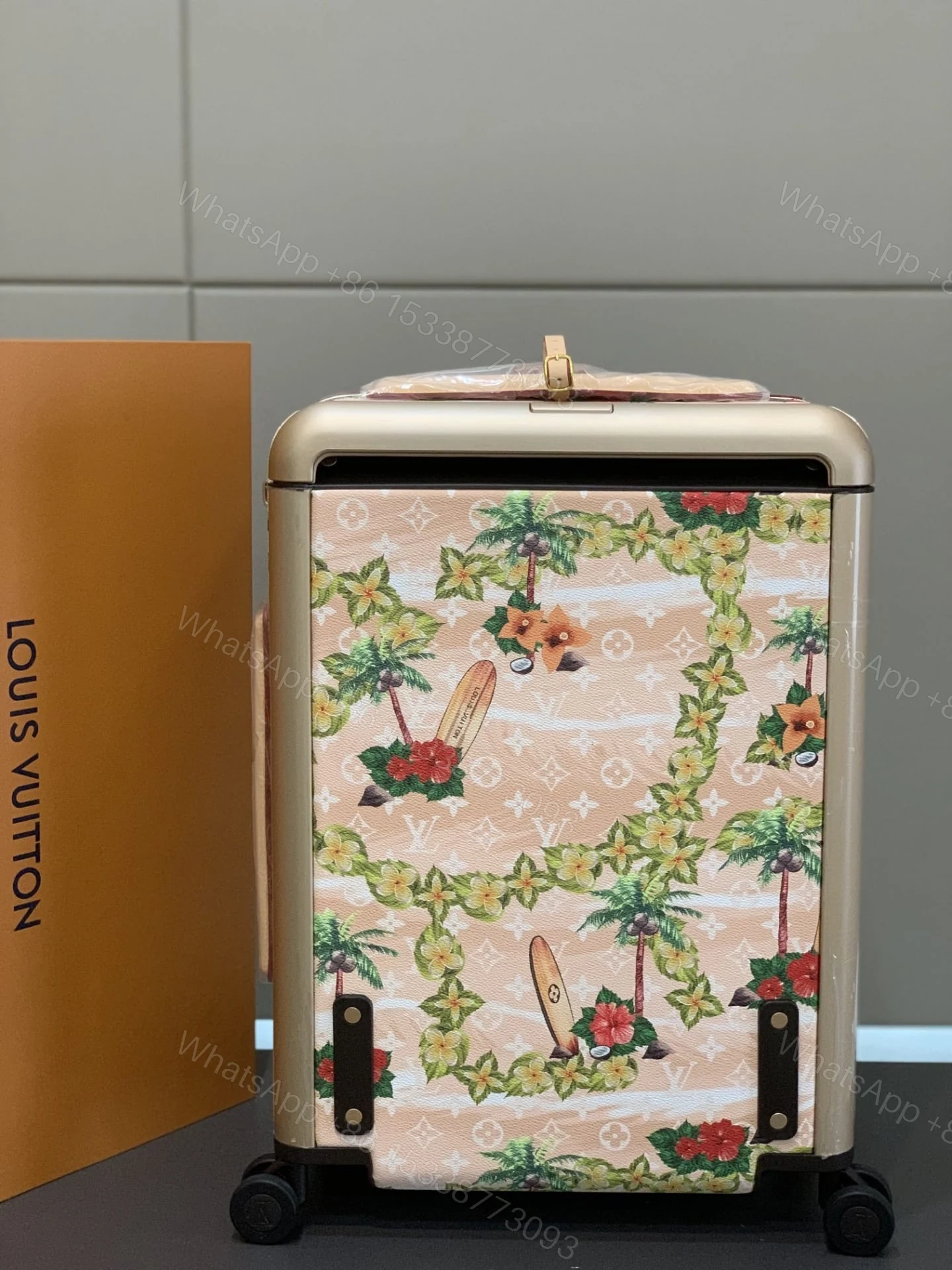 View 4 of Louis Vuitton Horizon 55 Suitcase Monogram Surfin Coated Canvas Sand 55Cm M24798