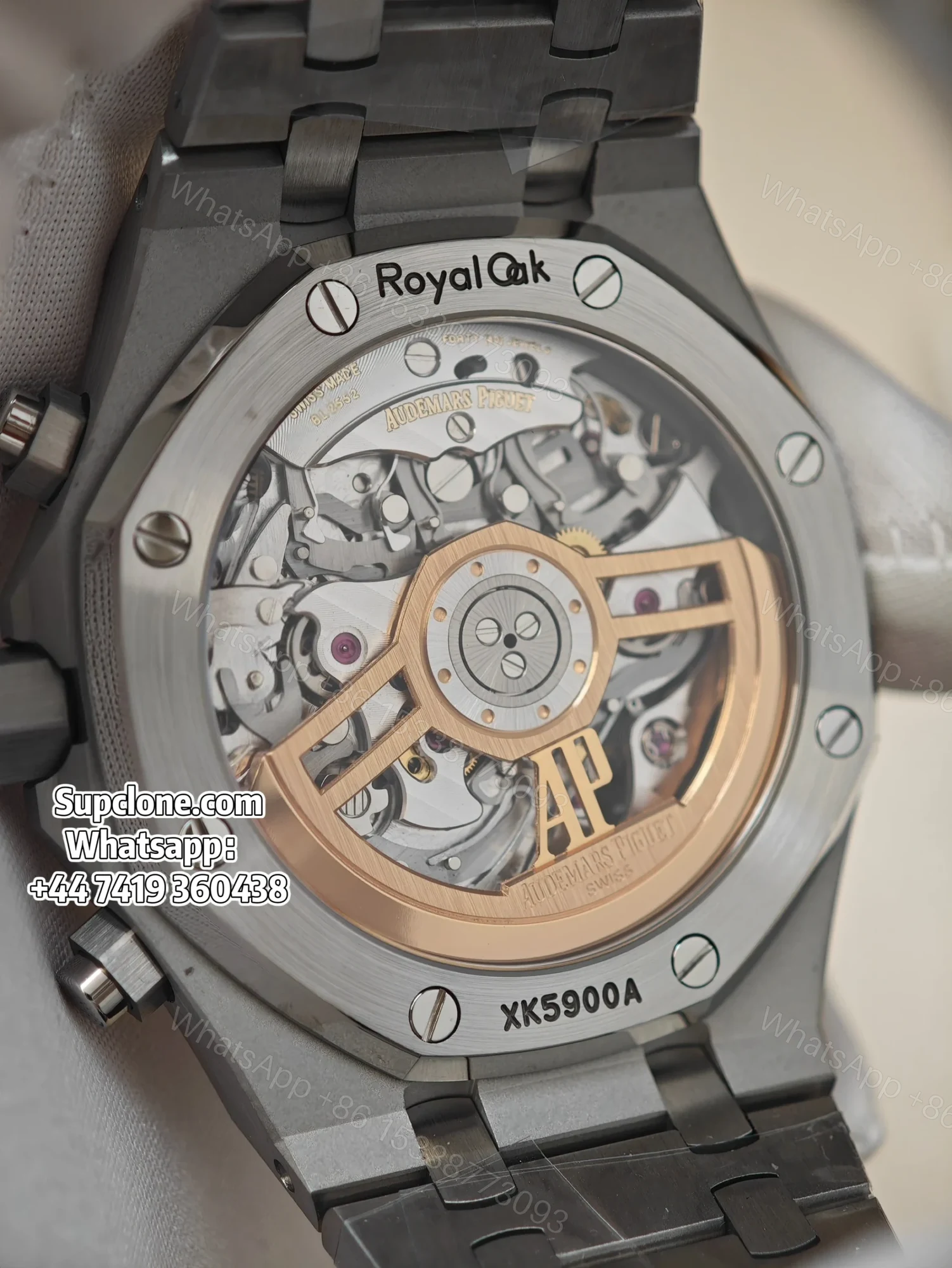 View 13 of Audemars Piguet Super Clone Royal Oak White Dial 26240 Chronograph 41mm