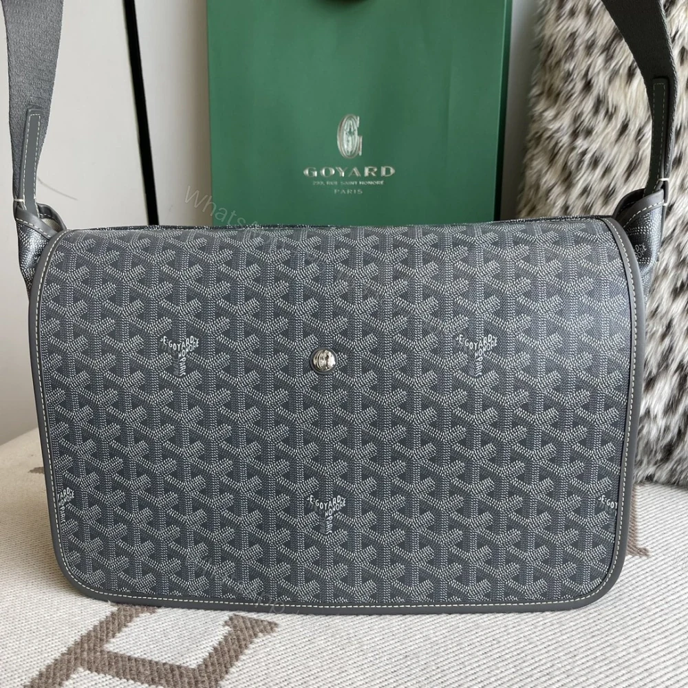 高仿Goyard*Capetien系列CAPETID郵差包灰色中號免檢版 — view 1