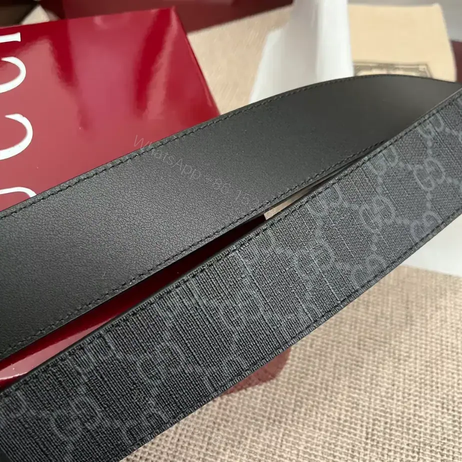 View 4 of GUCCI BELT WITH INTERLOCKING G BUCKLE 4CM – B109