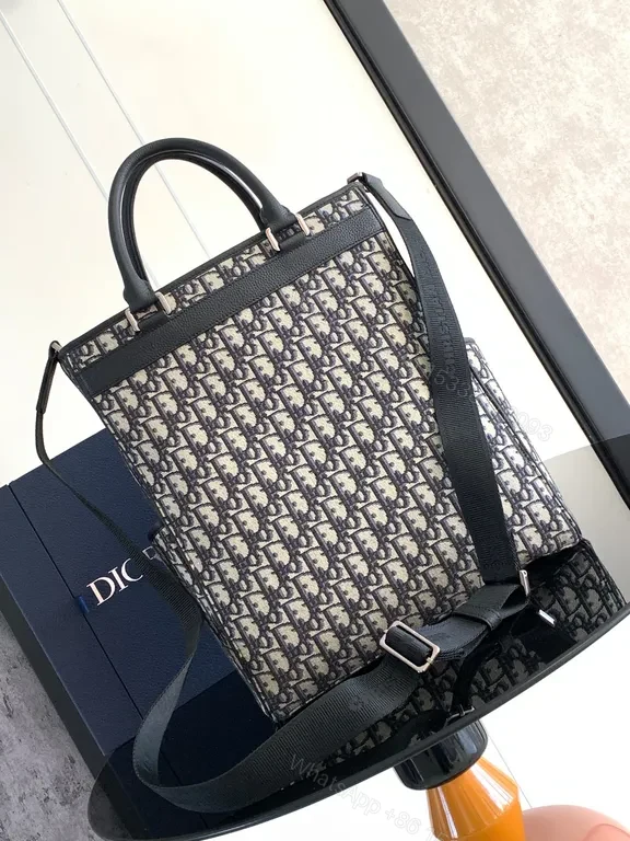 View 7 of Bold Monogram Backpack: Luxe Dior-Inspired Everyday Carry