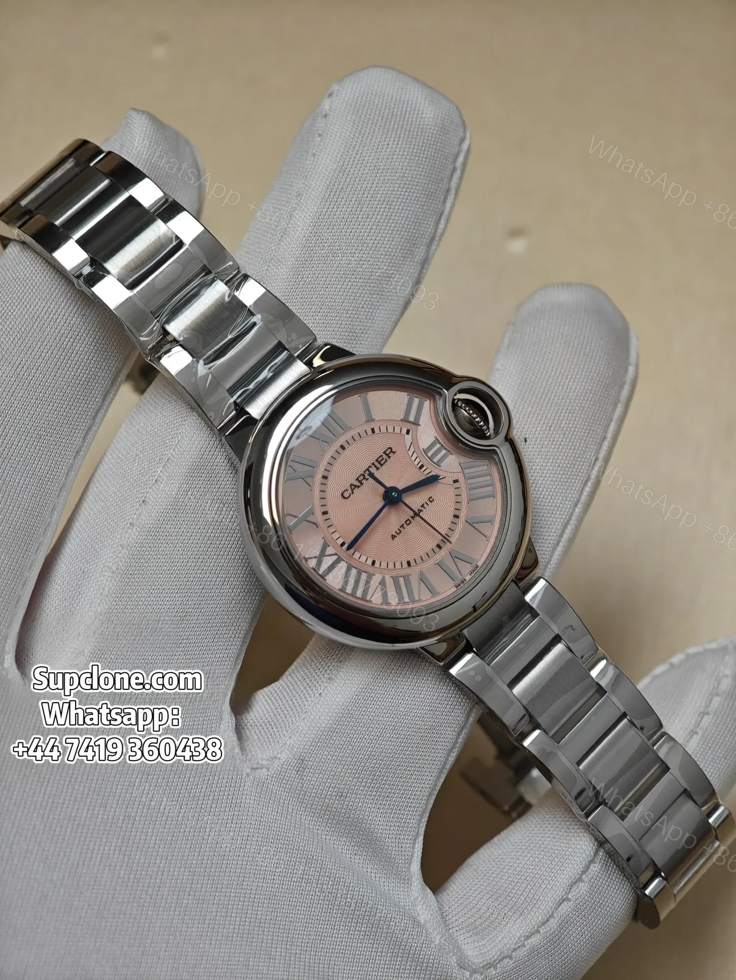 Cartier Ballon Bleu WSBB0068 33mm Pink Dial Super Clone watch — view 1