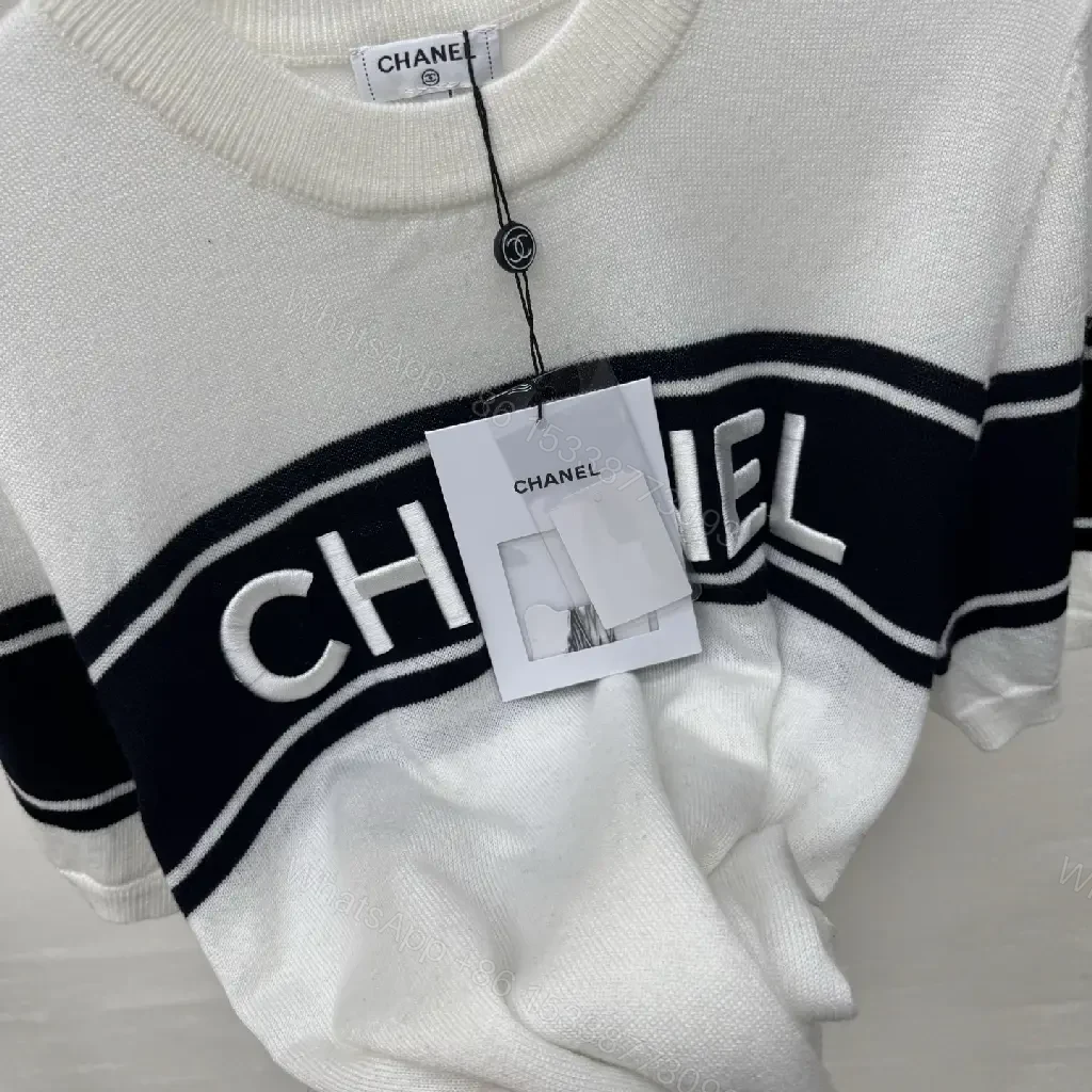 View 8 of White Knit Top - Premium Comfort, Logo Graphic, Relaxed Fit, Durable Knit