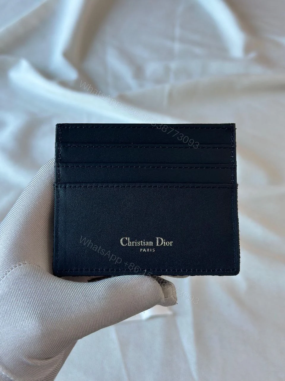 View 3 of Dior Card Holder with three card slots