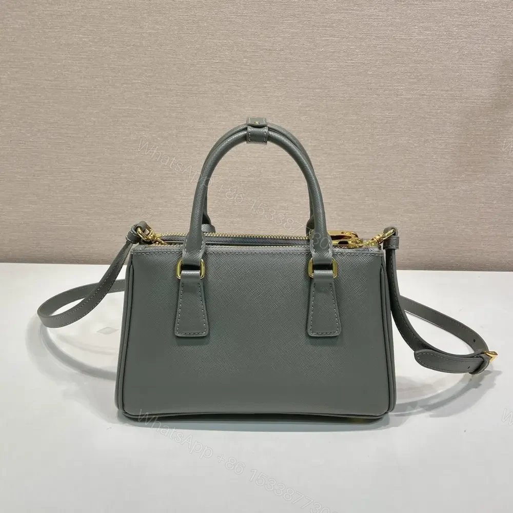 View 2 of 高仿Prada*Galleria系列1BA916紋理牛皮單肩包石墨灰Mini免檢版